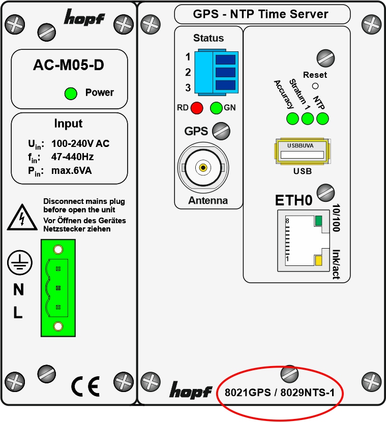 front panel 8029NTS