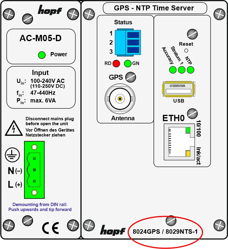 front panel 8029NTS